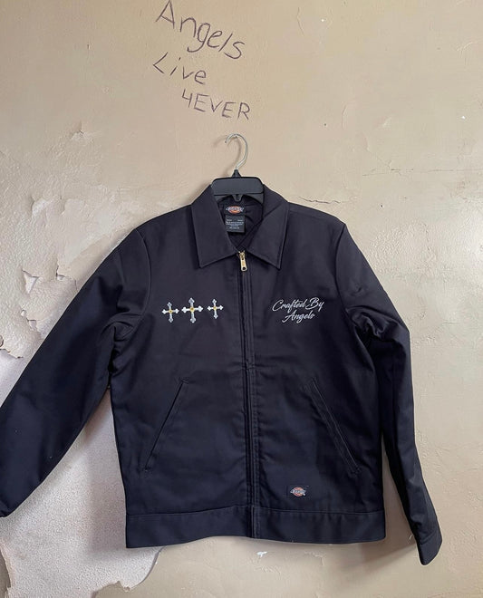 “Prayer 333” Dickie Work Jacket (Black)